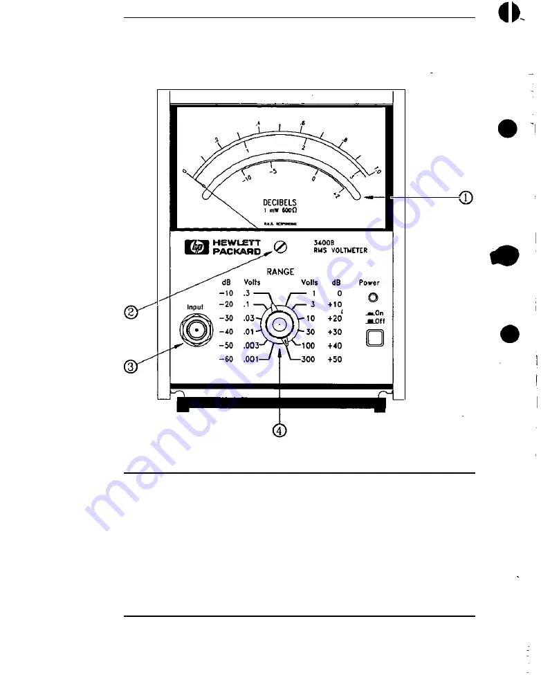 HP 3400B User'S And Service Manual Download Page 4