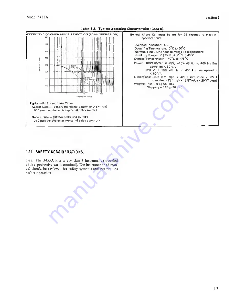 HP 3455A Operating And Service Manual Download Page 17