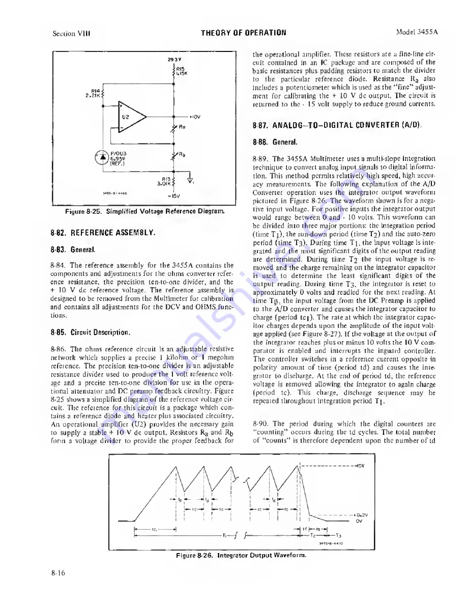 HP 3455A Operating And Service Manual Download Page 107