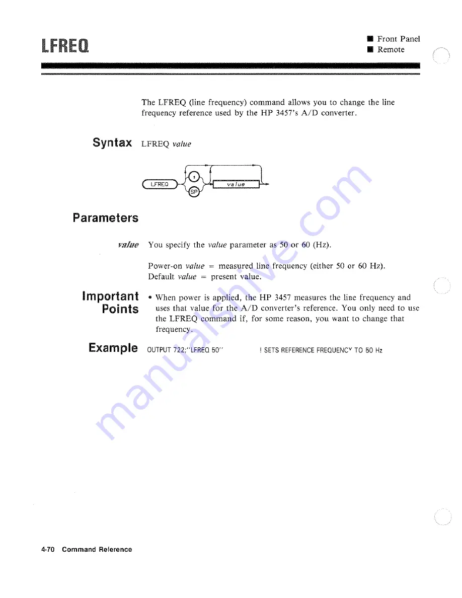 HP 3457A Operating Instructions Manual Download Page 212