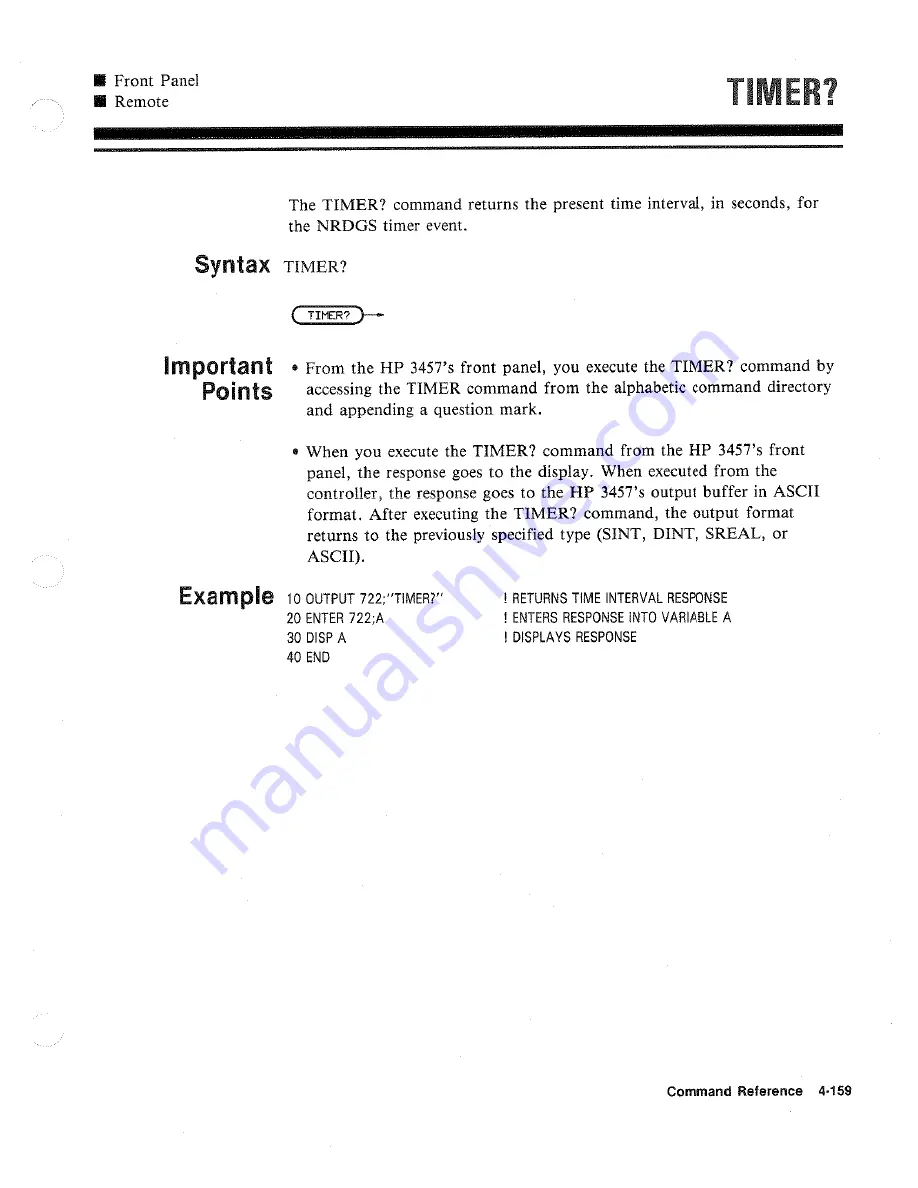 HP 3457A Operating Instructions Manual Download Page 303