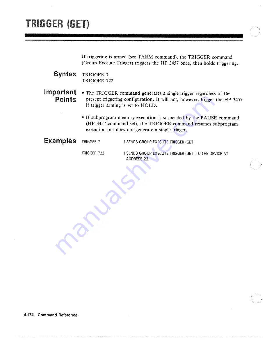 HP 3457A Operating Instructions Manual Download Page 316