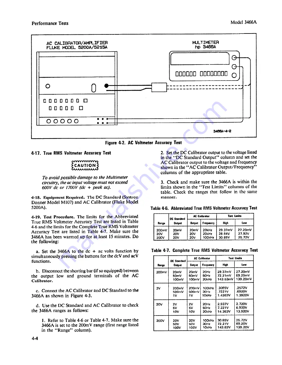 HP 3466A Operating And Service Manual Download Page 28