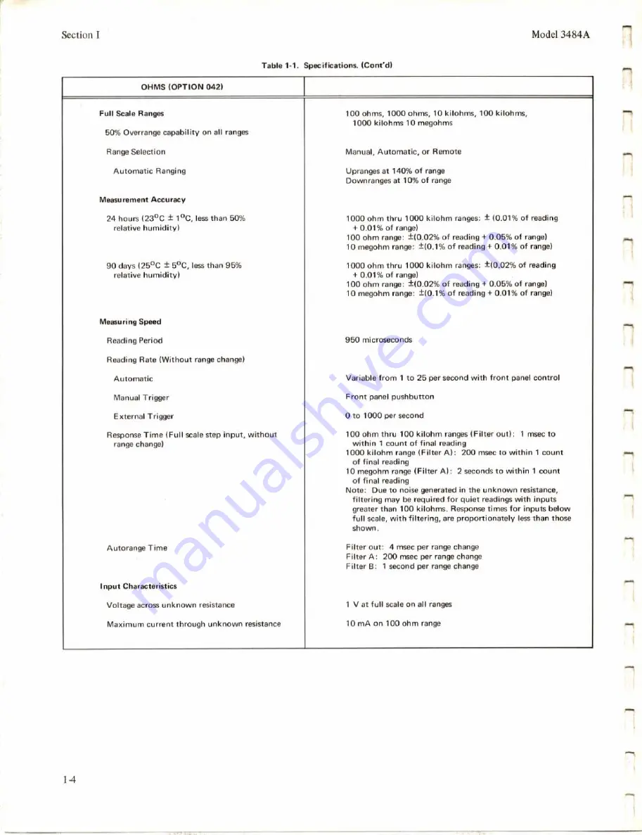 HP 3484A Operating And Service Manual Download Page 10