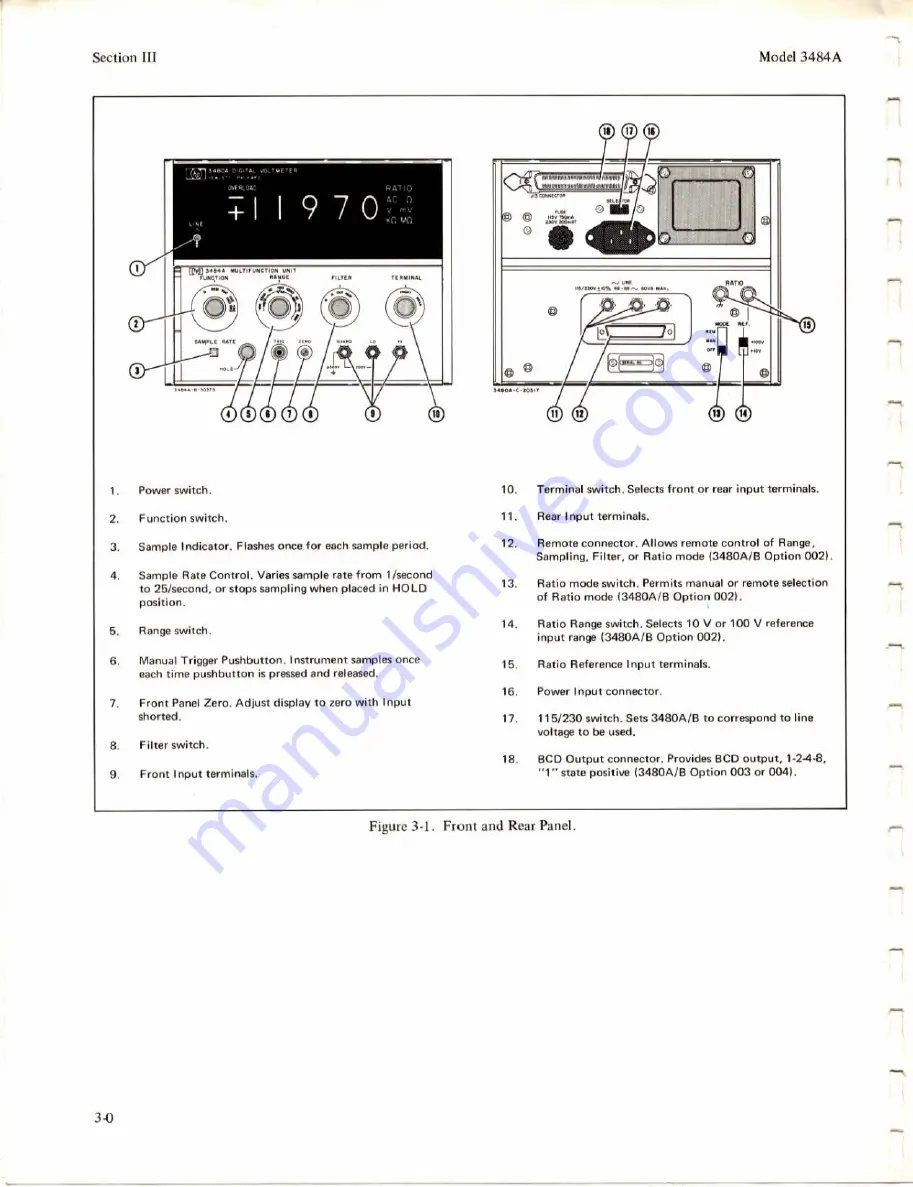 HP 3484A Operating And Service Manual Download Page 18