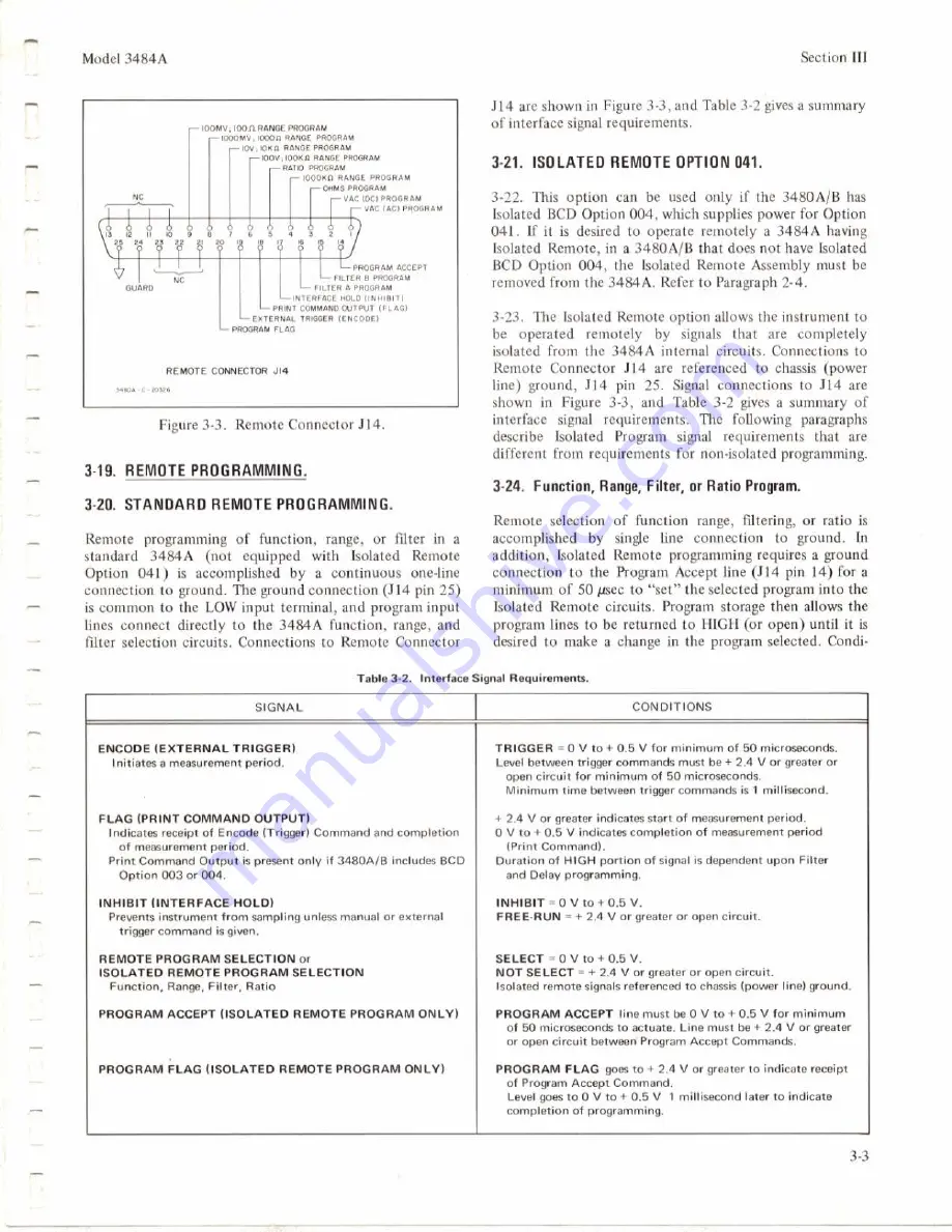 HP 3484A Operating And Service Manual Download Page 21