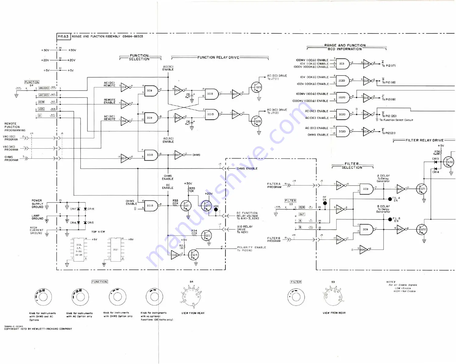 HP 3484A Operating And Service Manual Download Page 84