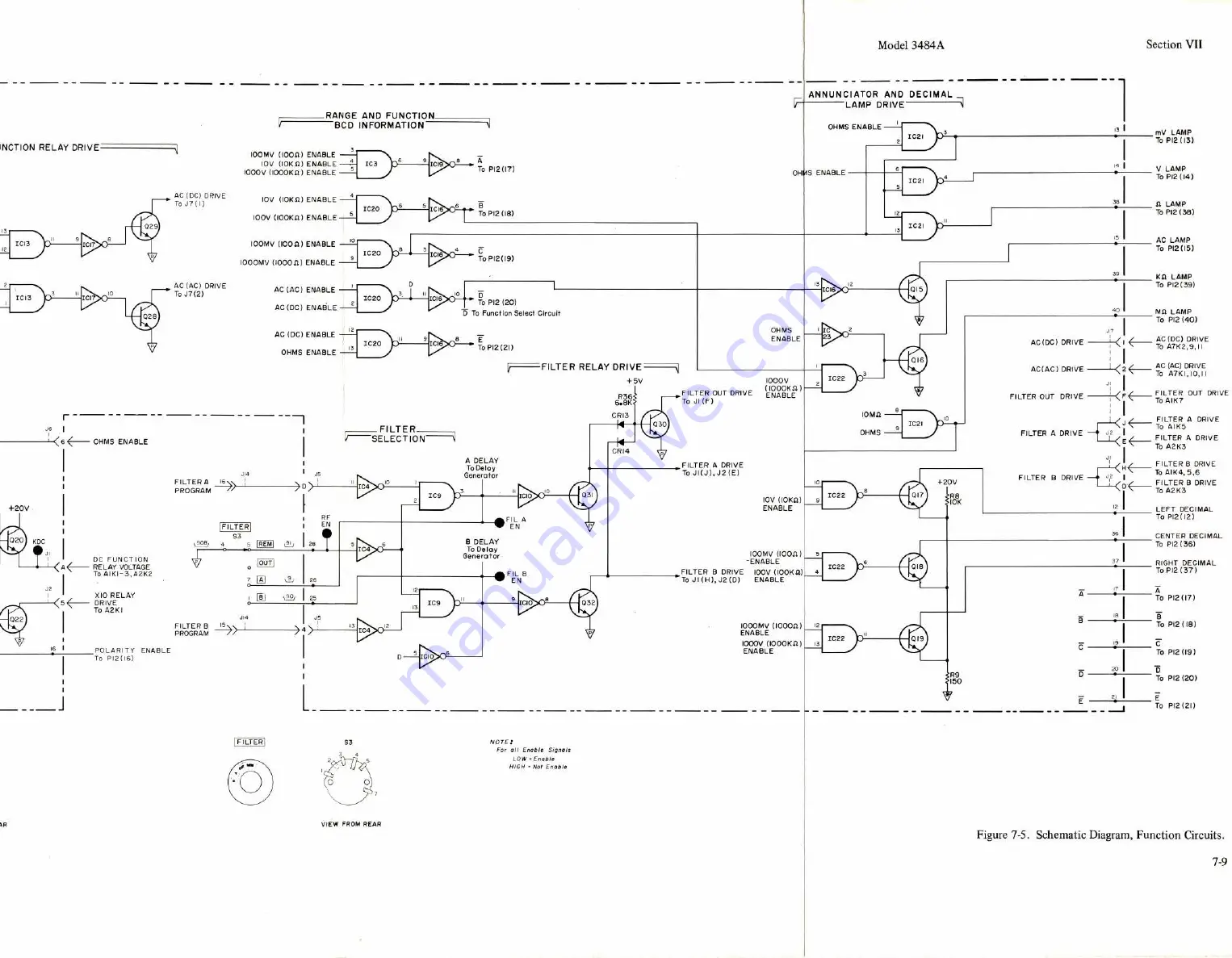 HP 3484A Operating And Service Manual Download Page 85