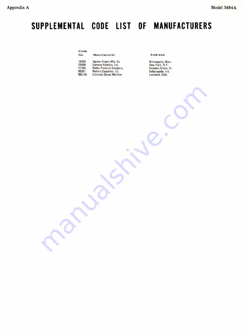 HP 3484A Operating And Service Manual Download Page 97