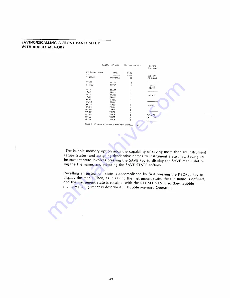 HP 3561a Operating Manual Download Page 64