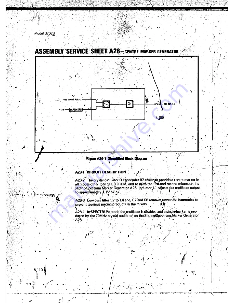 HP 3702B Service Manual Download Page 193