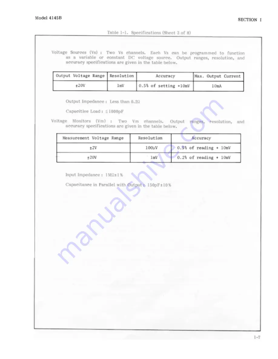 HP 4145B Operation Manual Download Page 15