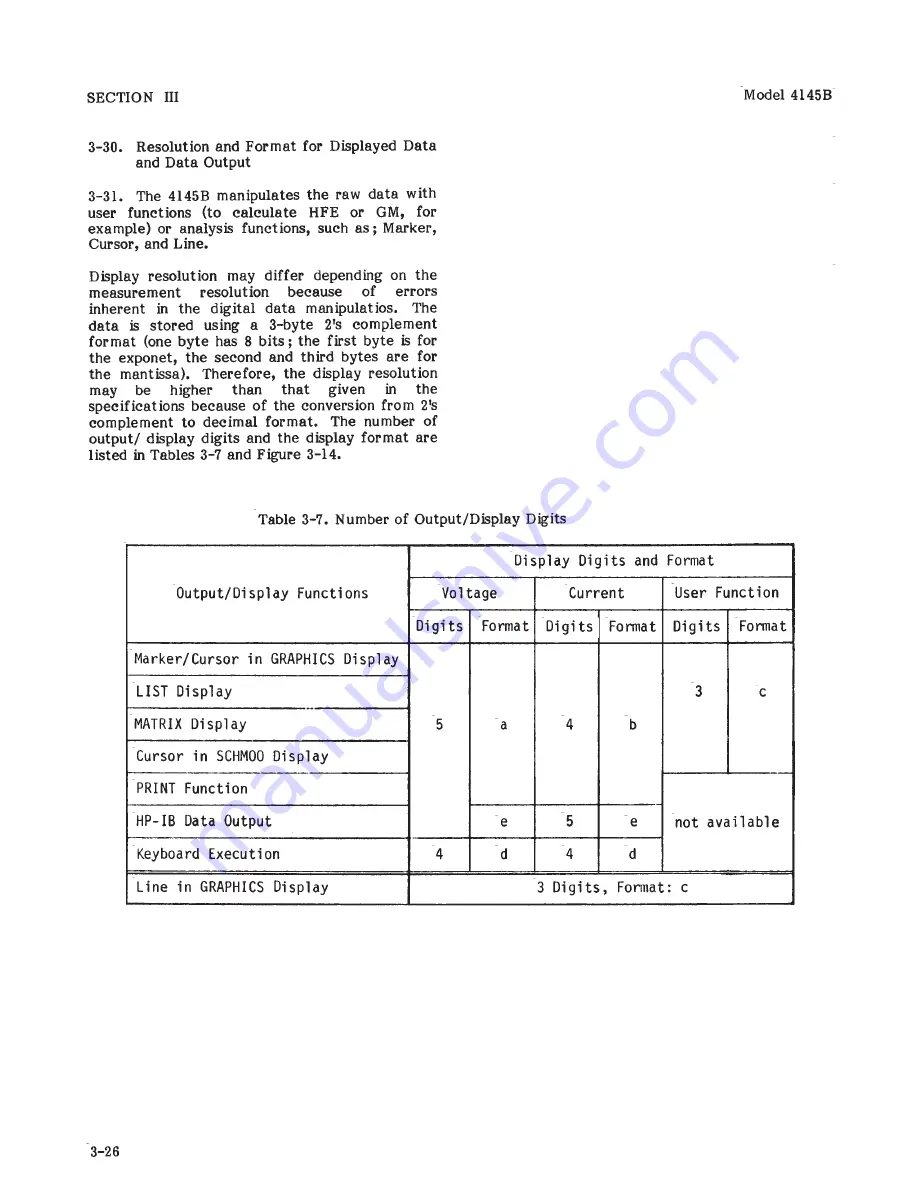 HP 4145B Operation Manual Download Page 59