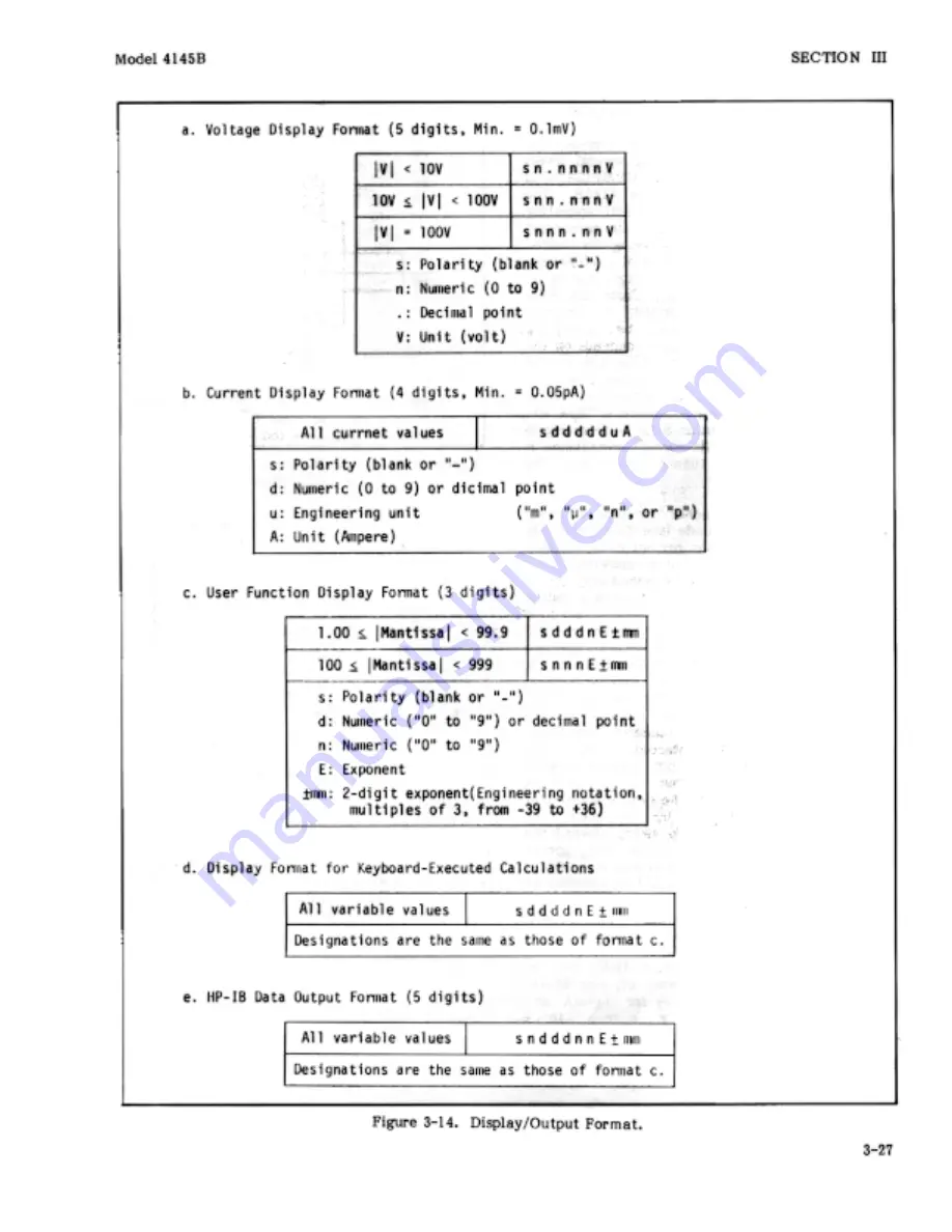 HP 4145B Operation Manual Download Page 60