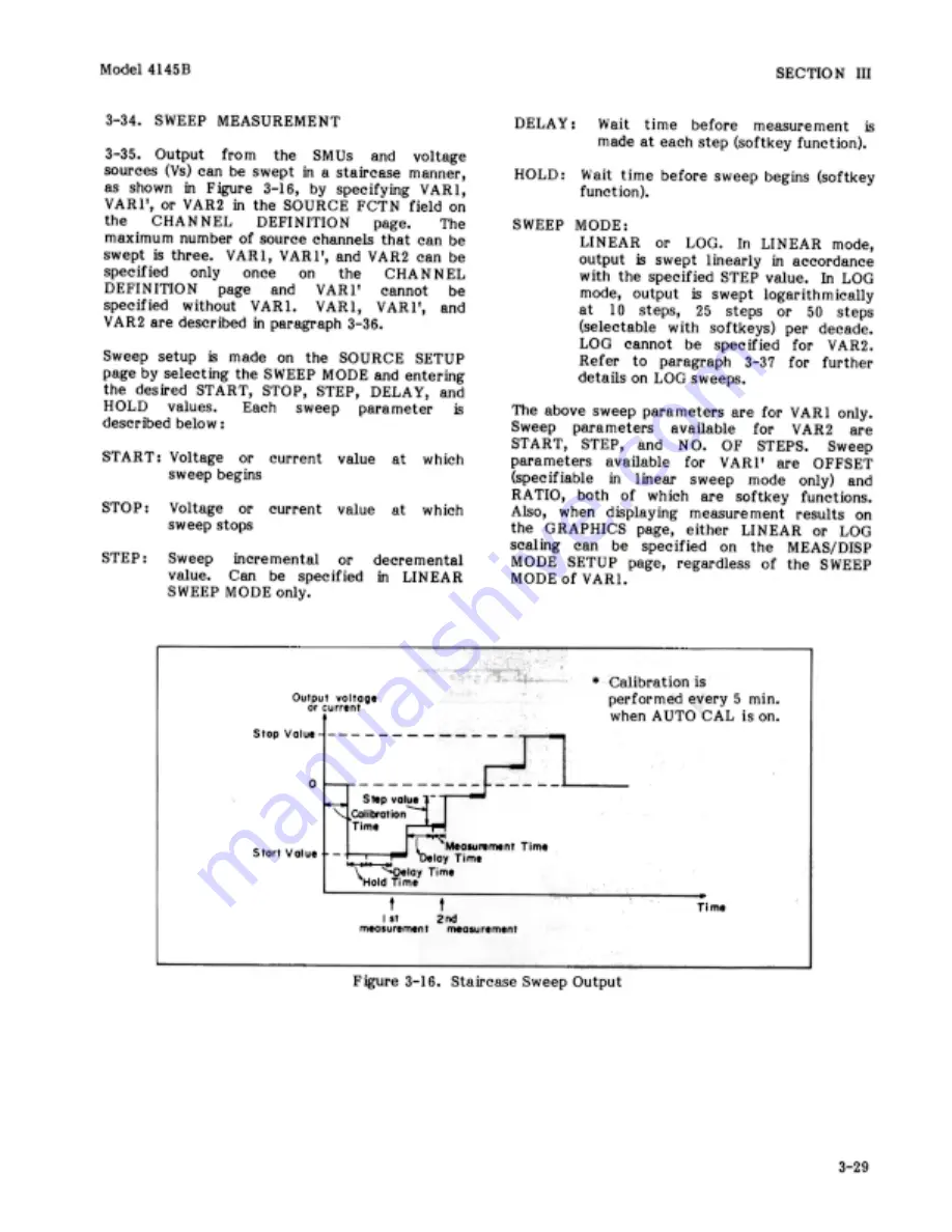 HP 4145B Operation Manual Download Page 62