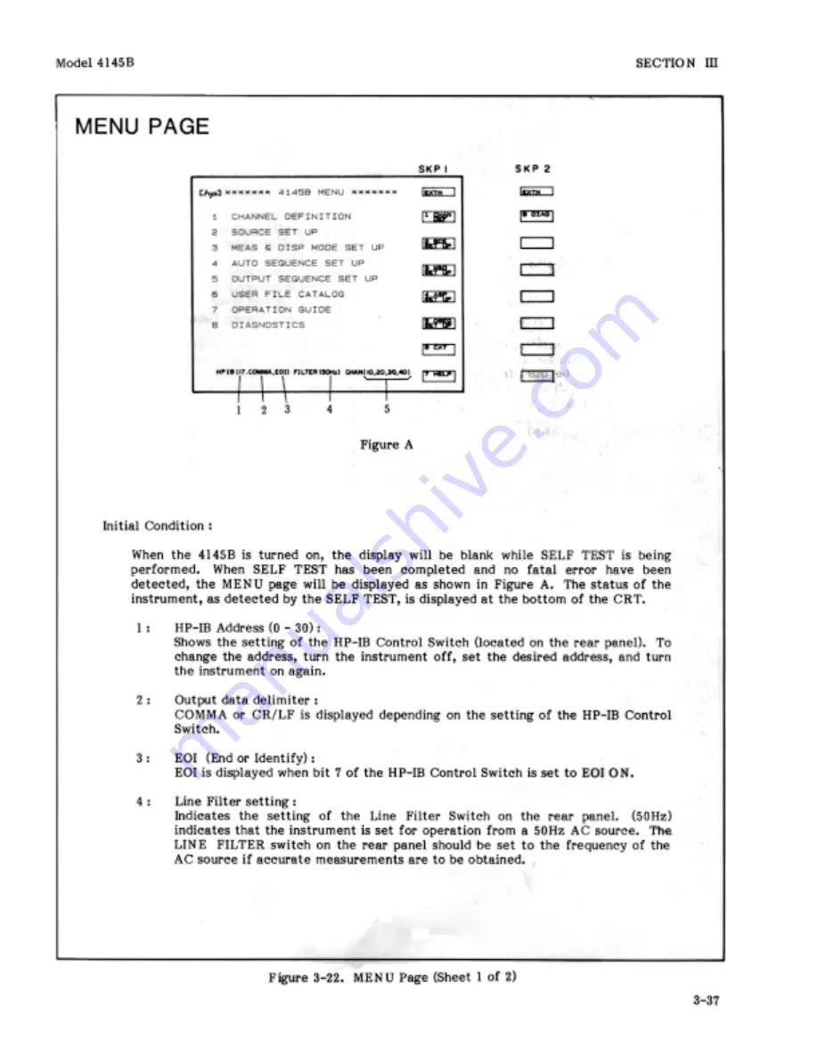 HP 4145B Operation Manual Download Page 70