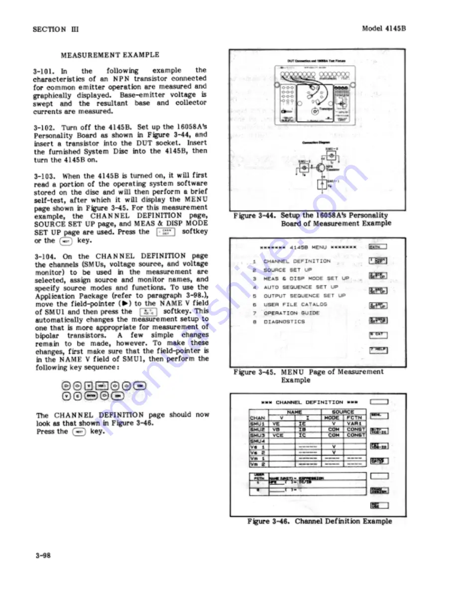 HP 4145B Operation Manual Download Page 131