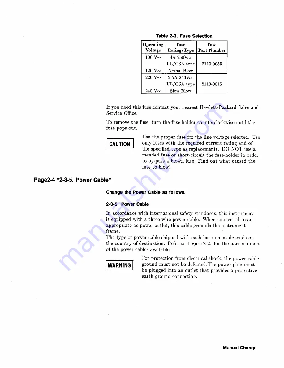 HP 4194A Manual Change Download Page 7