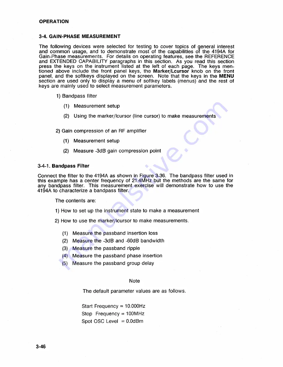 HP 4194A Manual Change Download Page 147