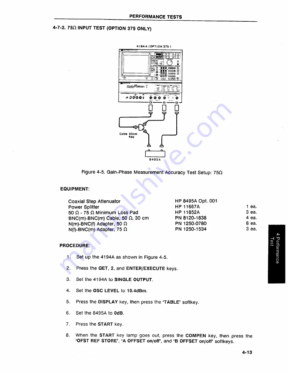 HP 4194A Manual Change Download Page 342