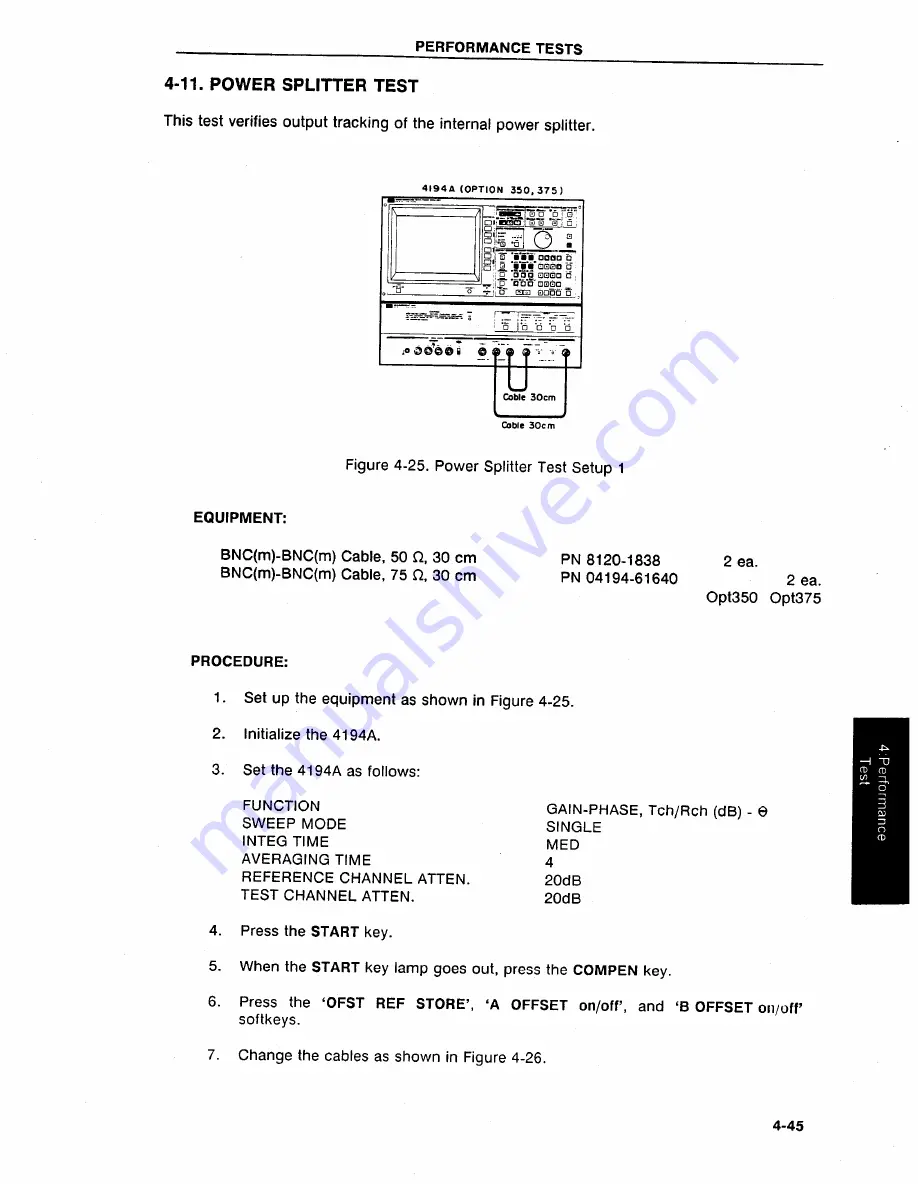 HP 4194A Manual Change Download Page 374