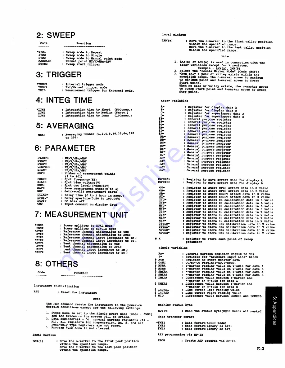 HP 4194A Manual Change Download Page 454