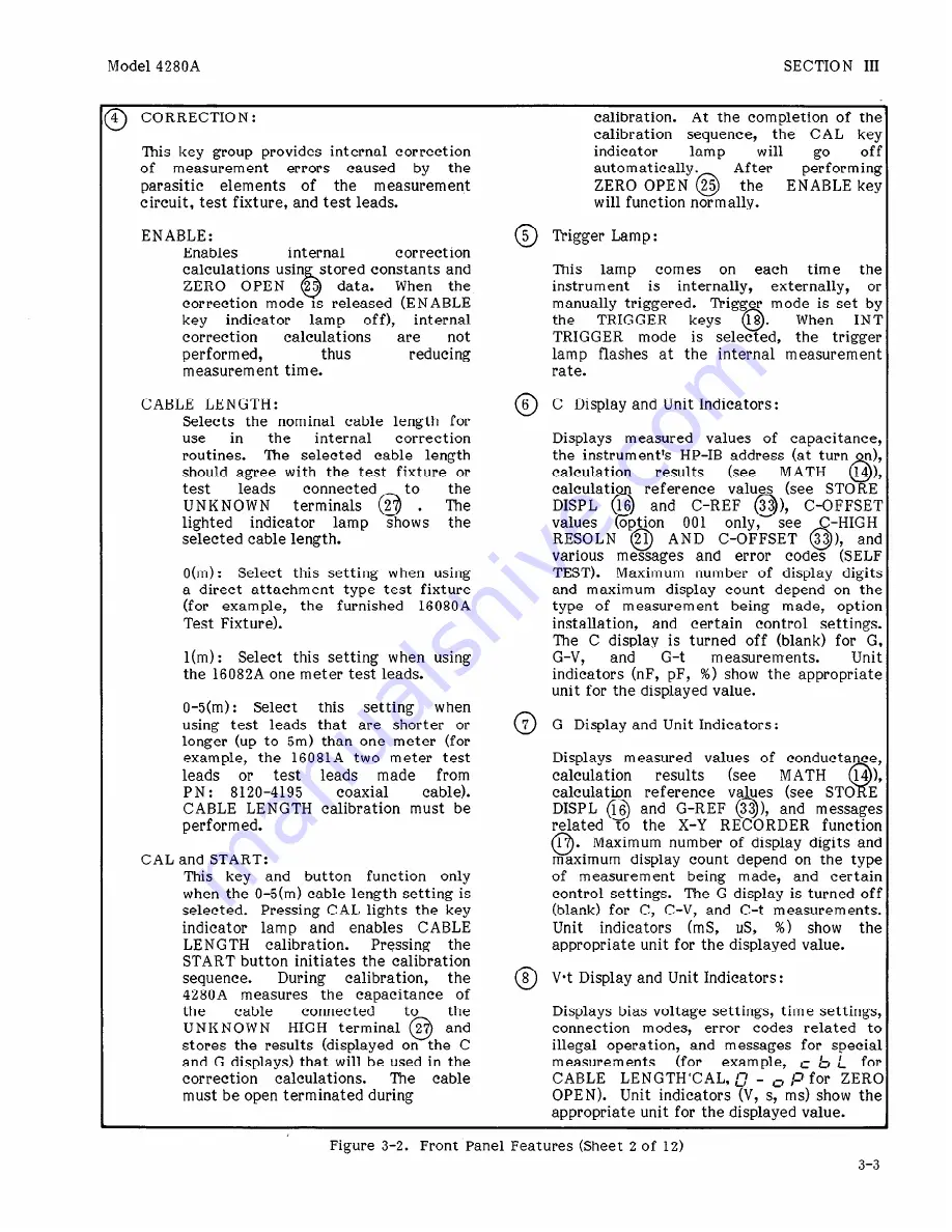 HP 4280A Operation And Service Manual Download Page 49