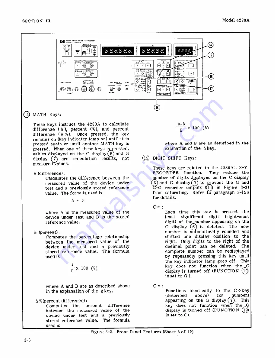 HP 4280A Operation And Service Manual Download Page 52