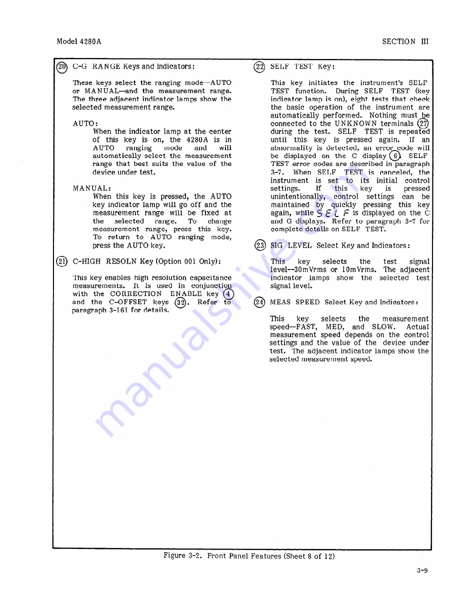 HP 4280A Operation And Service Manual Download Page 55