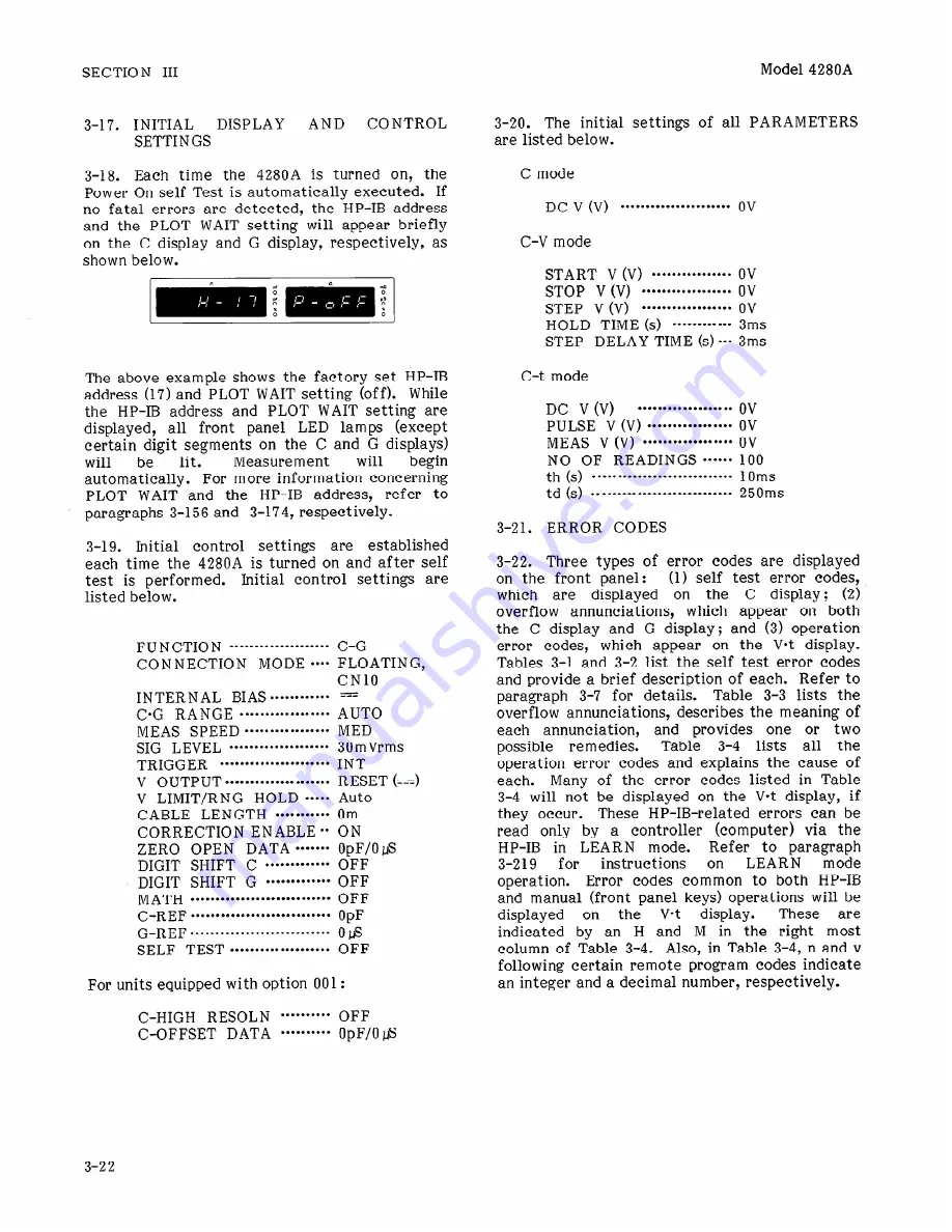 HP 4280A Operation And Service Manual Download Page 68