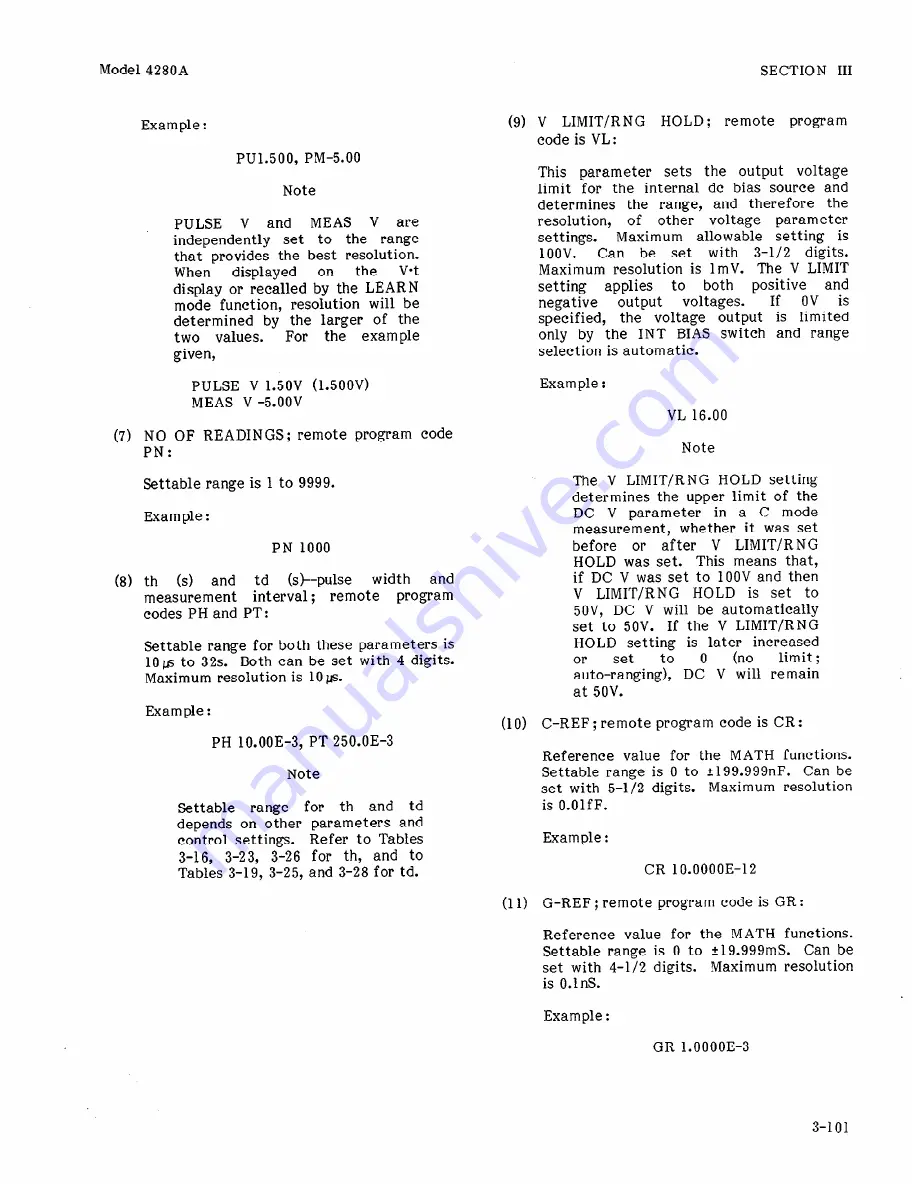 HP 4280A Operation And Service Manual Download Page 147