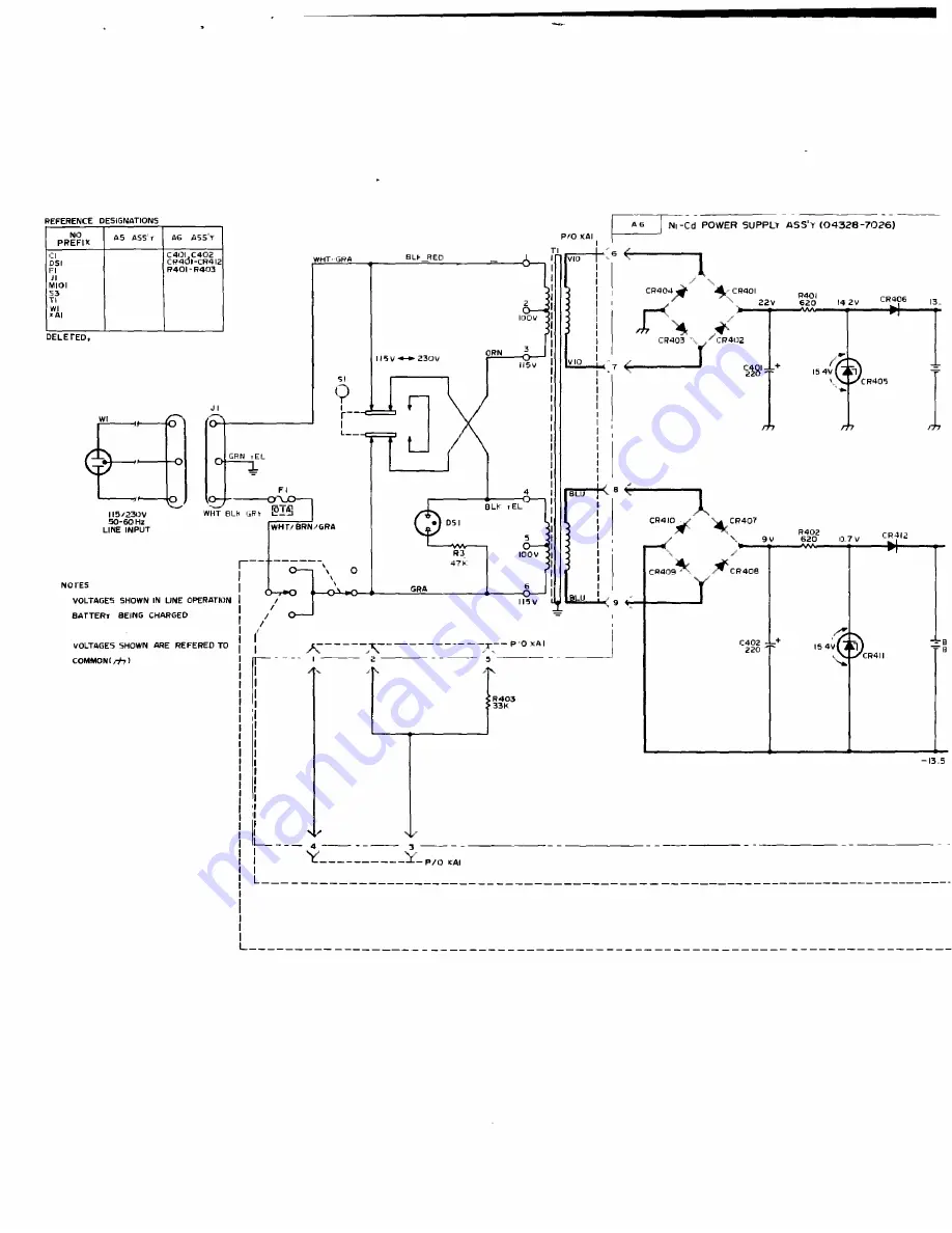 HP 4328A Operating And Service Manual Download Page 123