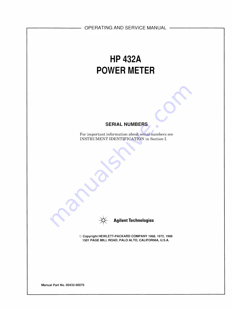 HP 432A Manual Download Page 2