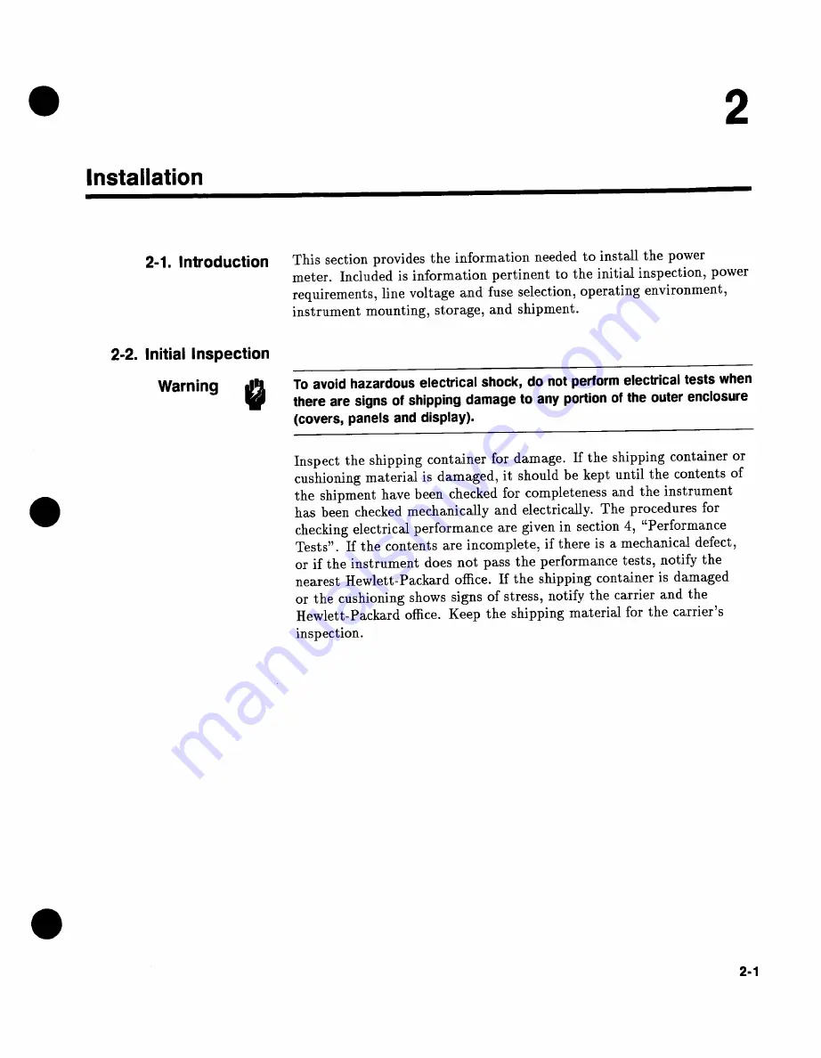 HP 438A Operating And Service Manual Download Page 19