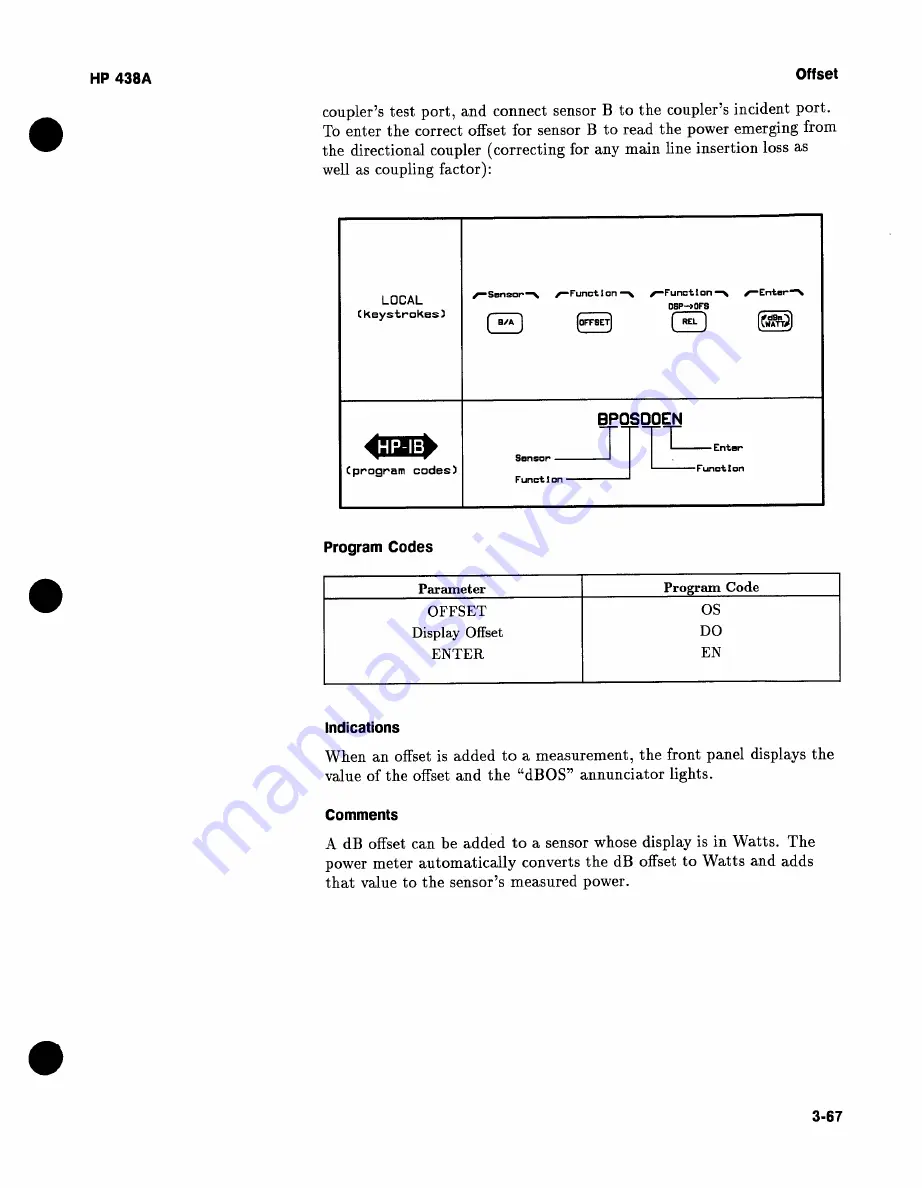 HP 438A Operating And Service Manual Download Page 97