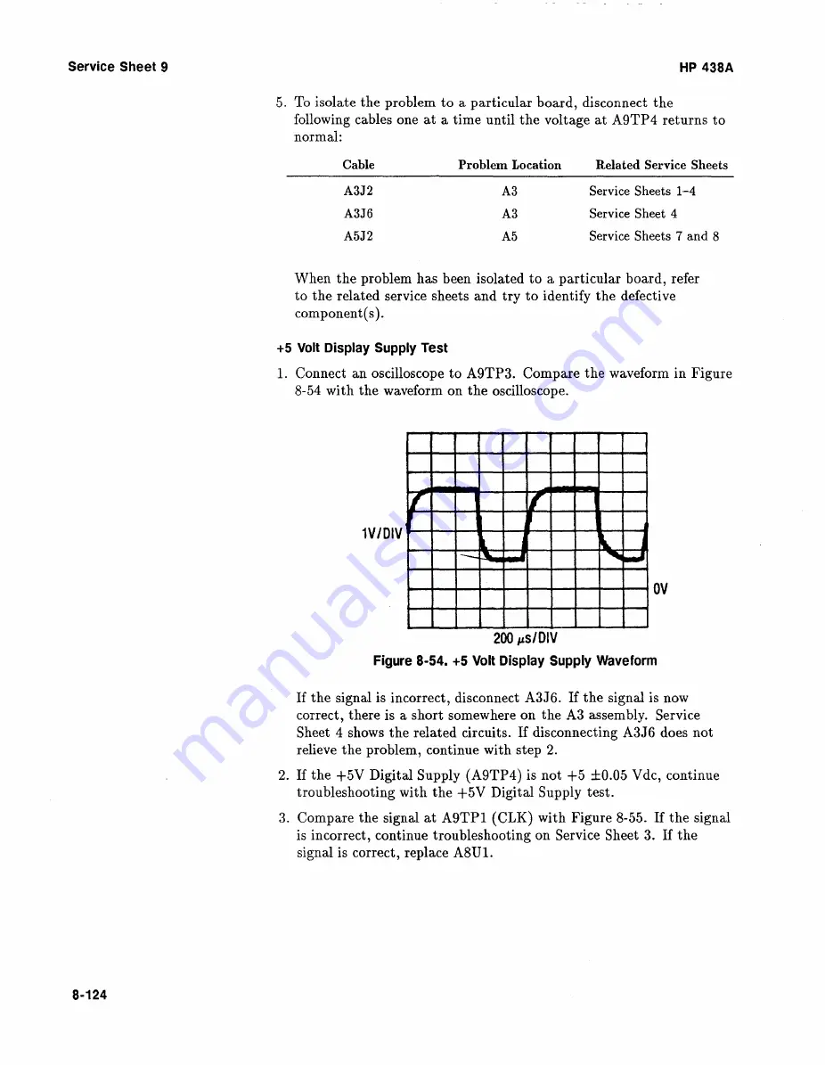 HP 438A Operating And Service Manual Download Page 292