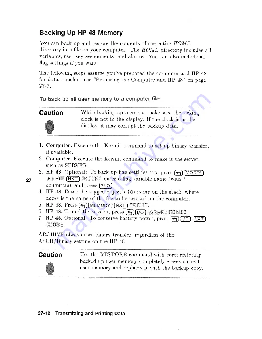 HP 48G  - 48G Graphing Calculator Скачать руководство пользователя страница 380