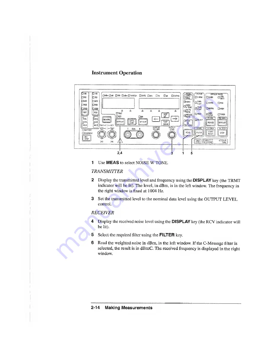 HP 4934A Operating And Calibration Manual Download Page 32