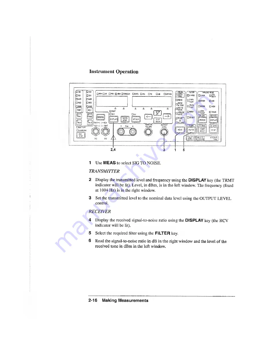 HP 4934A Operating And Calibration Manual Download Page 34