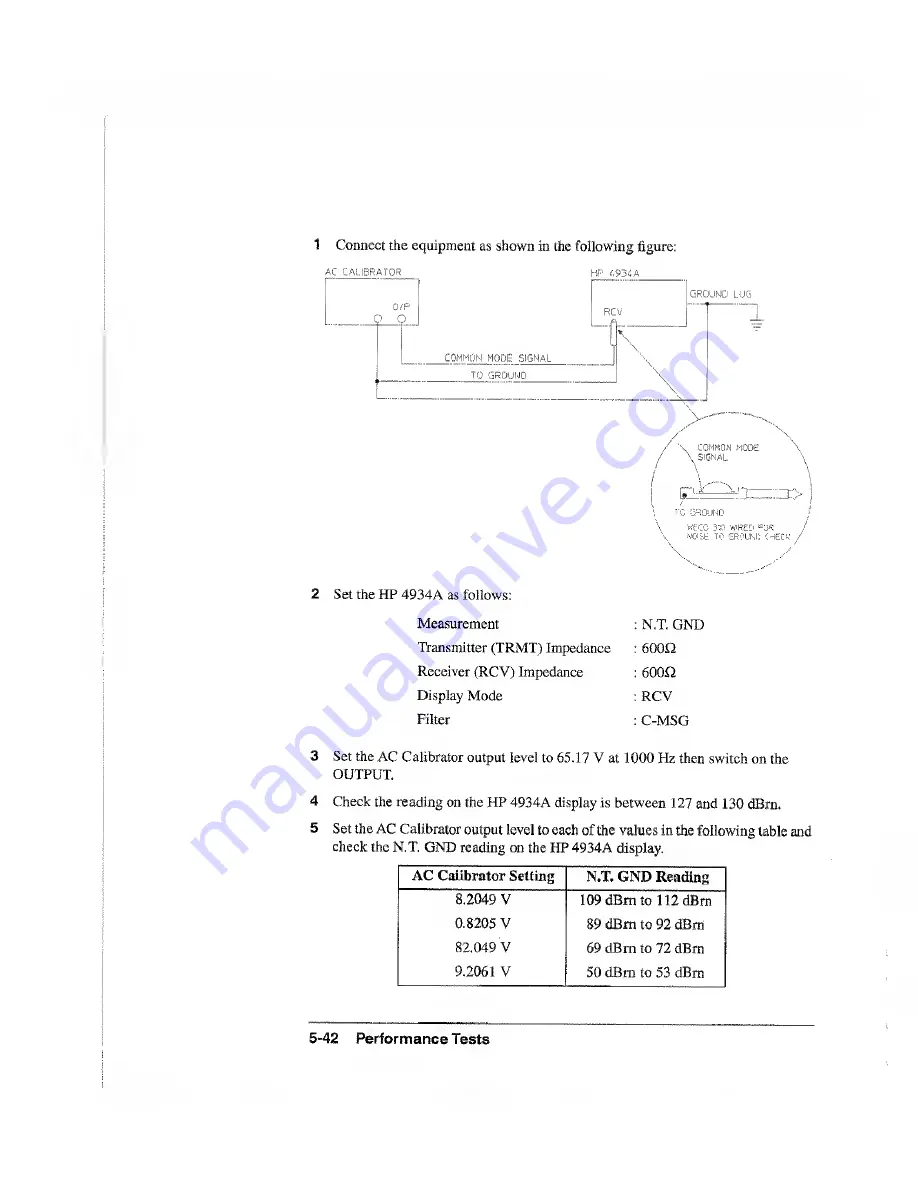 HP 4934A Operating And Calibration Manual Download Page 106