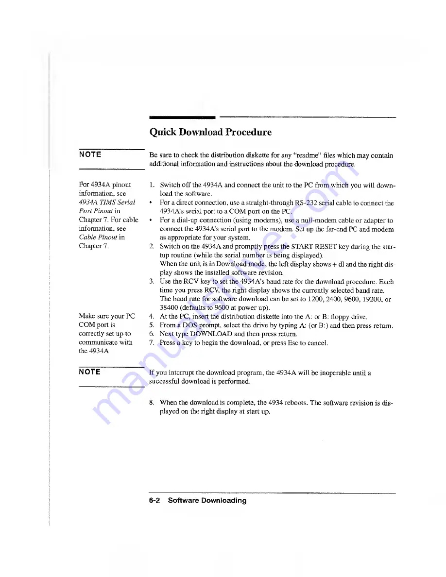 HP 4934A Operating And Calibration Manual Download Page 114