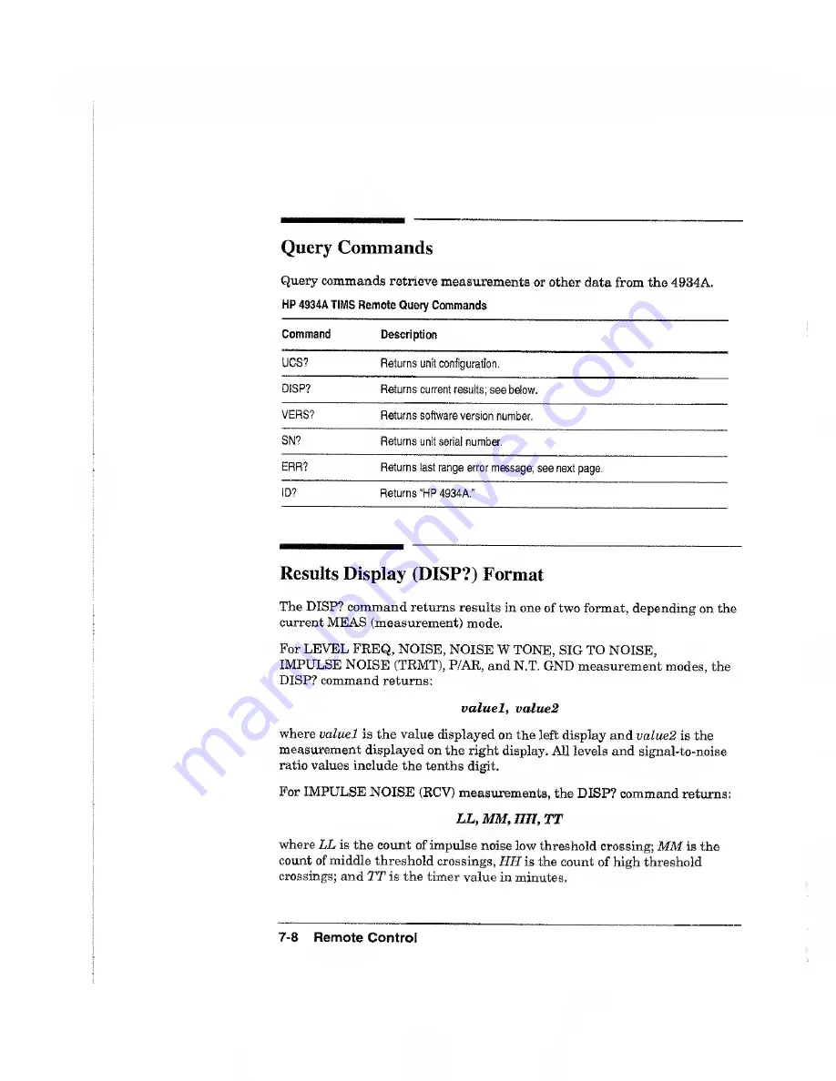 HP 4934A Operating And Calibration Manual Download Page 124