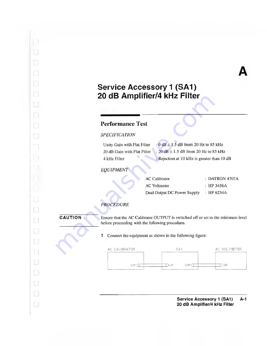 HP 4934A Operating And Calibration Manual Download Page 127