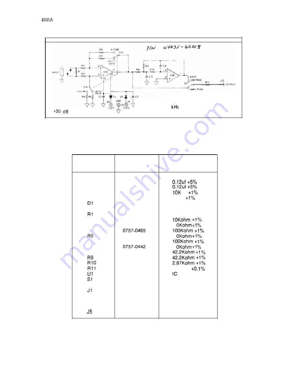 HP 4935A Operating And Service Manual Download Page 74