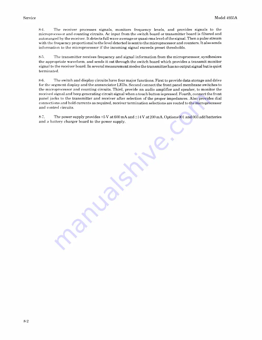 HP 4935A Operating And Service Manual Download Page 220