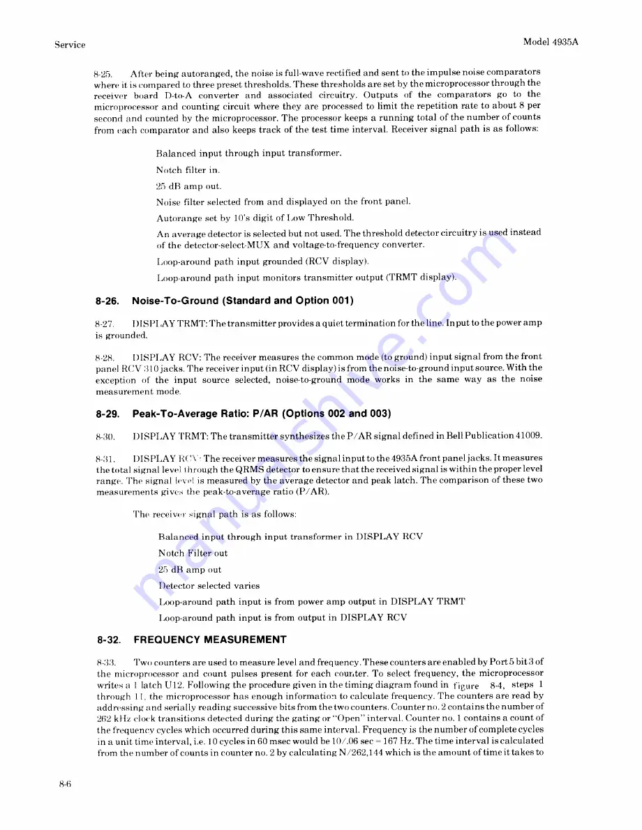 HP 4935A Operating And Service Manual Download Page 224