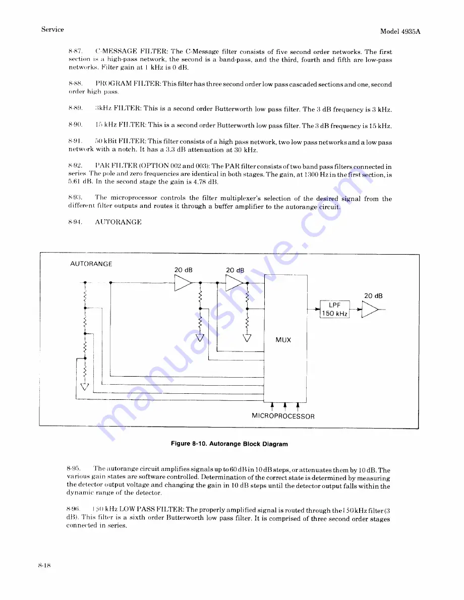 HP 4935A Operating And Service Manual Download Page 236