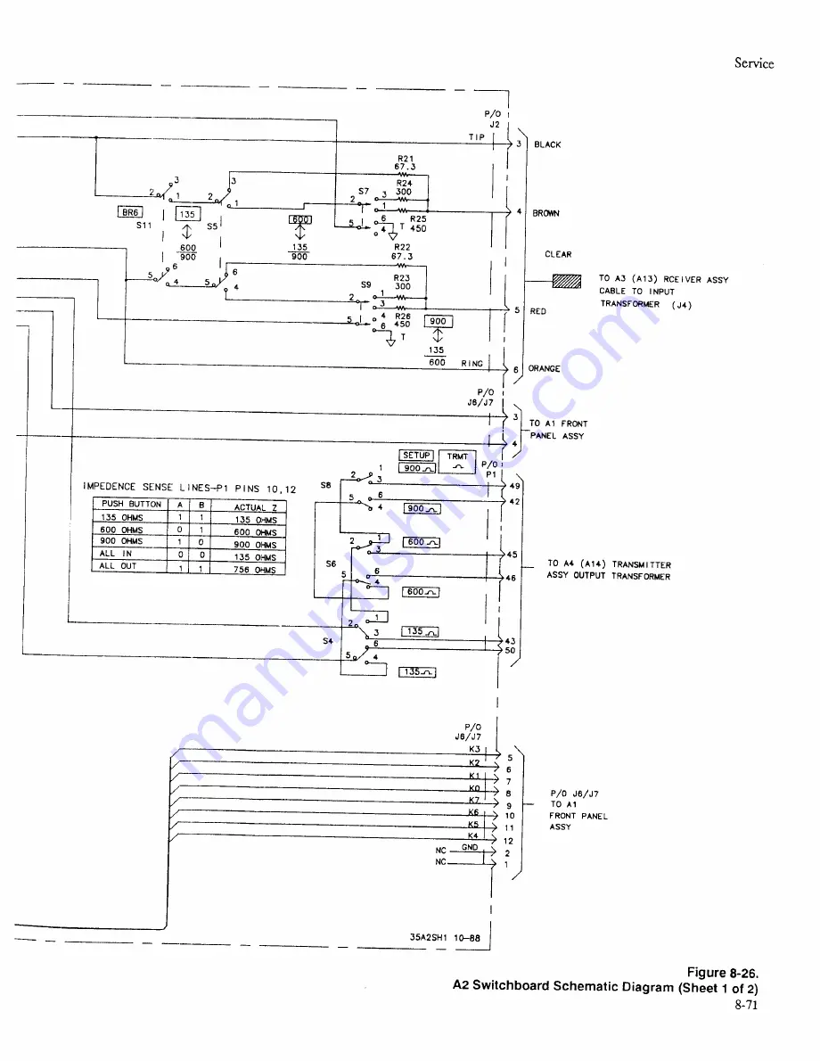 HP 4935A Operating And Service Manual Download Page 291