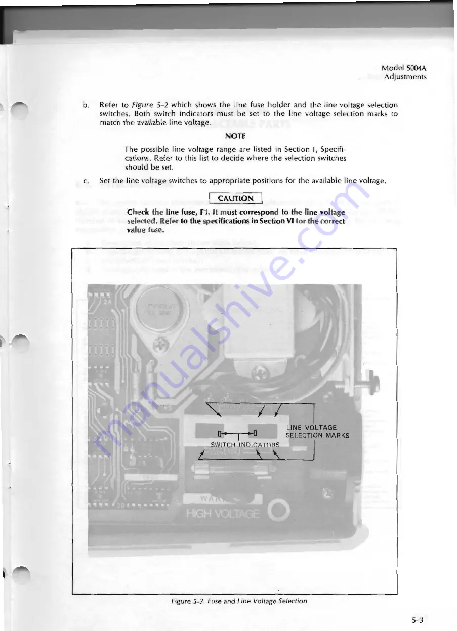 HP 5004A Operating And Service Manual Download Page 34