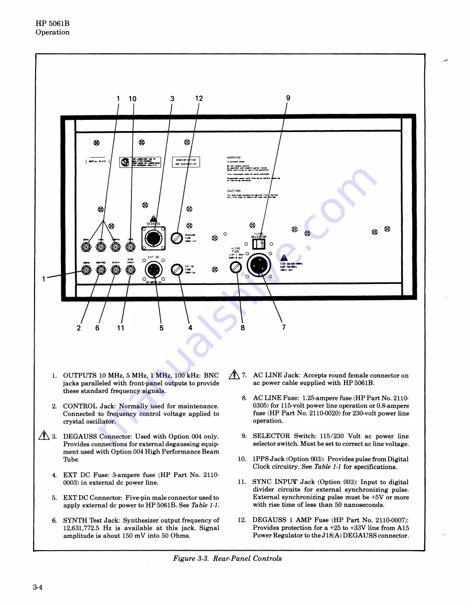 HP 5061B Operating And Service Manual Download Page 32